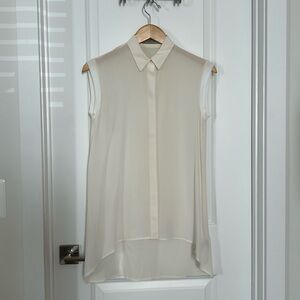 All Saints Sleeveless Silk Shirt